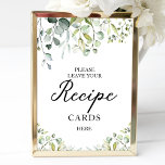 Affiche Panneau Recette Fête des mariées verte<br><div class="desc">Panneau Recette Fête des mariées verte</div>