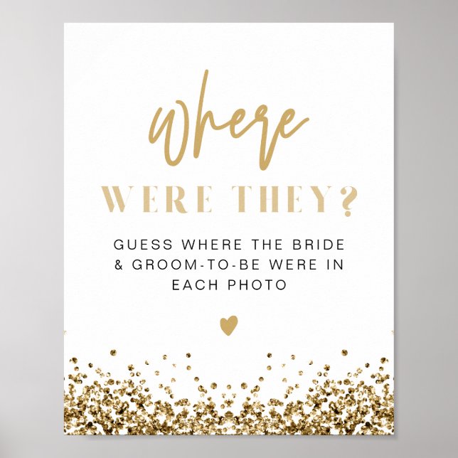 Affiche Panneau REGINA Yellow Gold Glitter Where Were They (Devant)