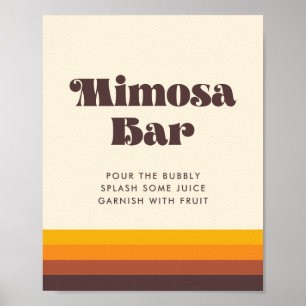 Affiche Panneau Retournes mi-Mariage Vintage des années 60