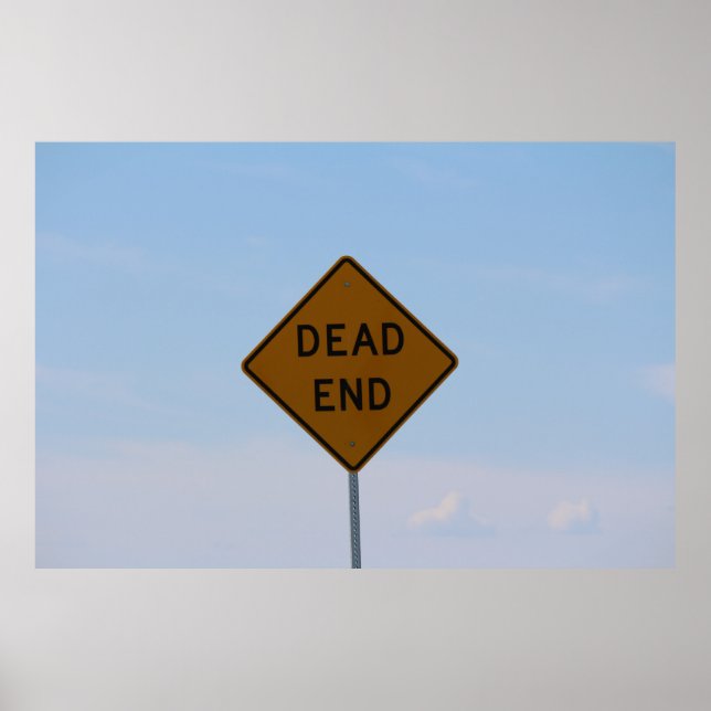 Affiche Panneau routier Dead End (Devant)