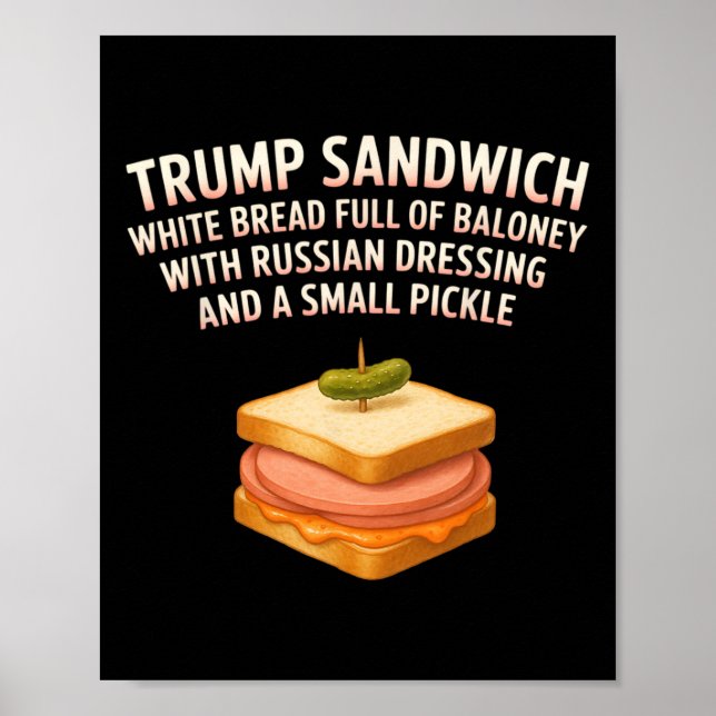 Affiche Panneau sandwich anti-Trump Drôle Donald (Devant)