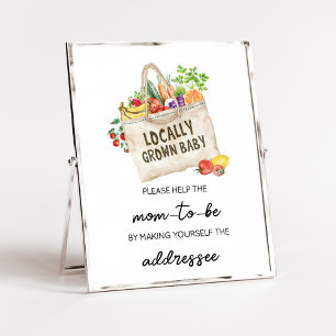 Affiche Panneau Station d'enveloppe de Baby shower cultivé