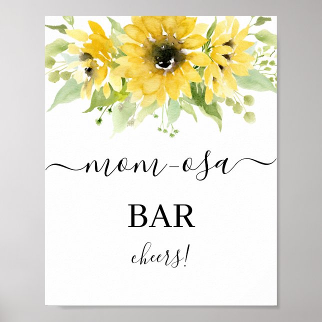Affiche Panneau Sunflower Mimosa Bar (Devant)