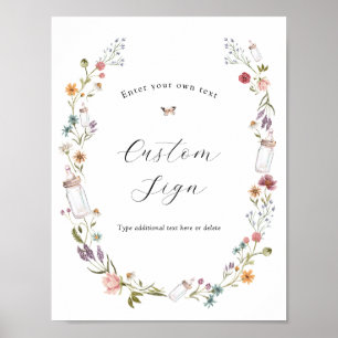 Affiche Panneau Texte personnalisé Baby in Bloom