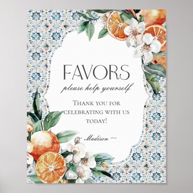 Affiche Panneau Toscane Carrelage Plage Italienne Faveur C (Devant)