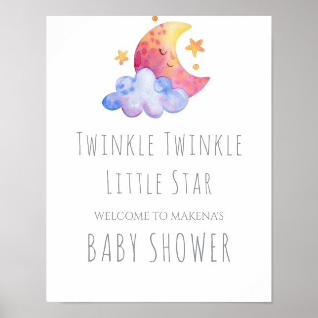 Affiche Panneau Twinkle Twinkle Little Star (Devant)