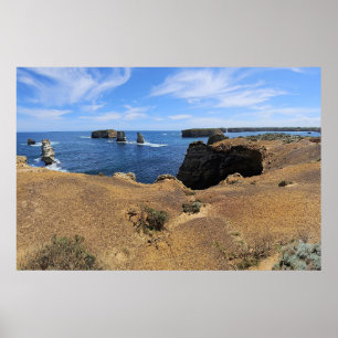 Affiche Panorama côtier de la baie des Îles de Victoria