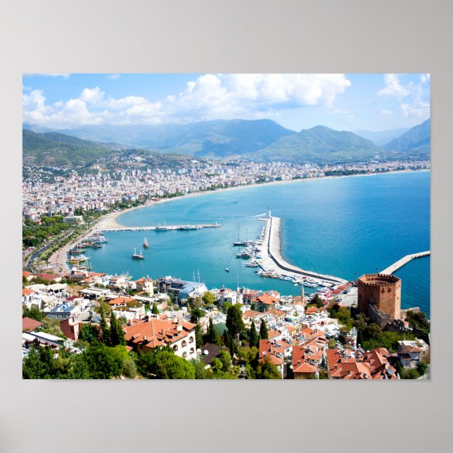 Affiche Panorama d'Alanya en Turkiye (Devant)