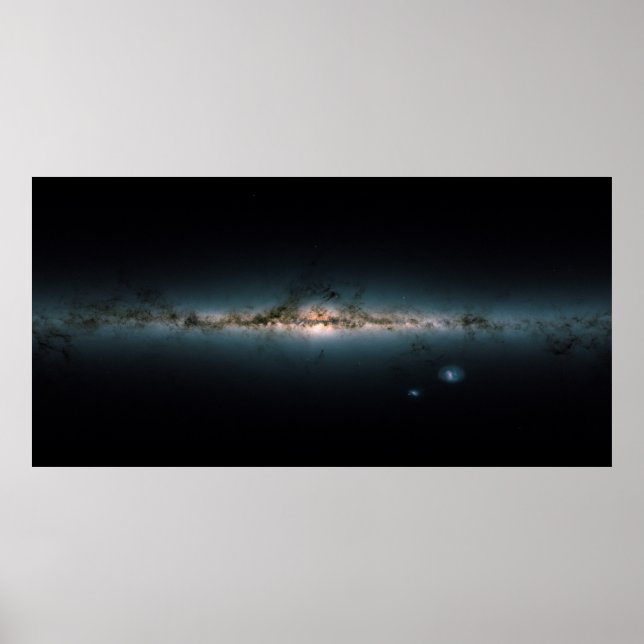 Affiche Panorama de la Galaxie Milkyway en 2018 (Devant)