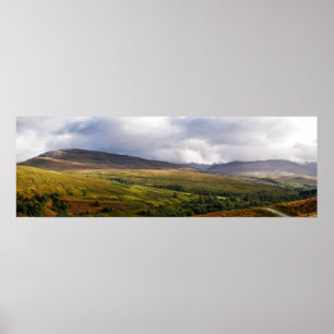 Affiche Panorama de l'affiche des Highlands écossais