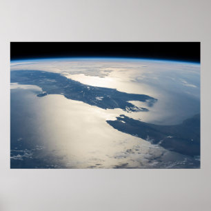 Affiche Panorama depuis l'espace Highlights Cook Strait