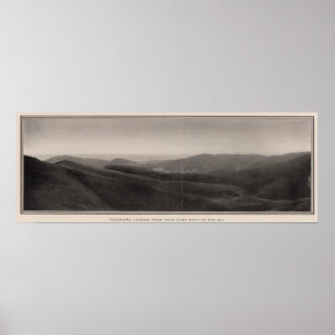 Affiche Panorama des crêtes jumelles occidentales à la mer