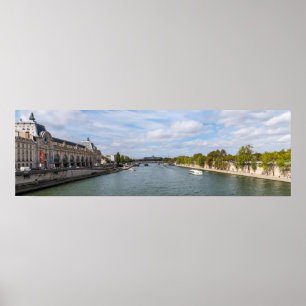 Affiche Panorama du Musée d'Orsay de Pont Royal - Paris