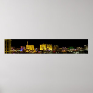 Affiche Panorama du Nevada de bande de Las Vegas