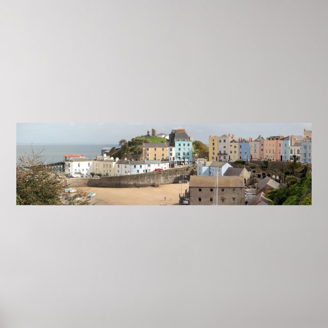 Affiche Panorama du port de Tenby (Devant)