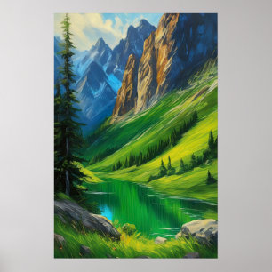 Affiche Panorama épique, Danse de Green Valley