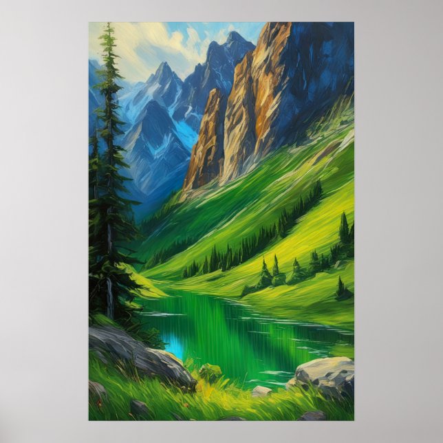 Affiche Panorama épique, Danse de Green Valley (Devant)