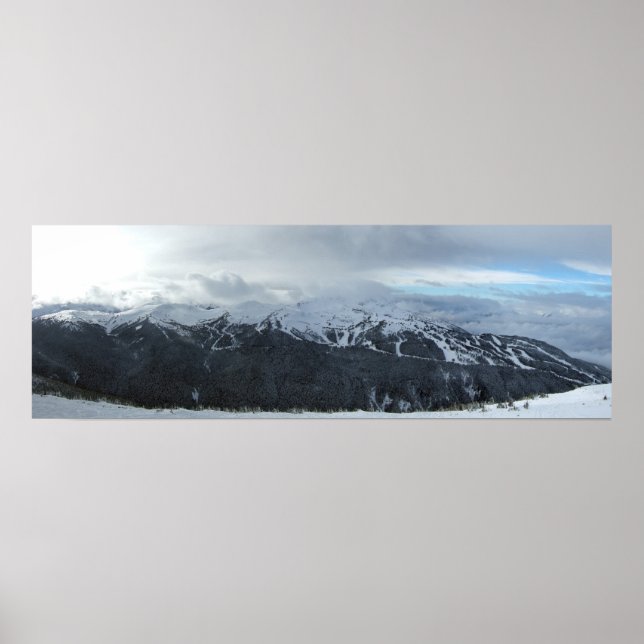 Affiche Panorama of Whistler's Symphony and Harmony Area (Devant)