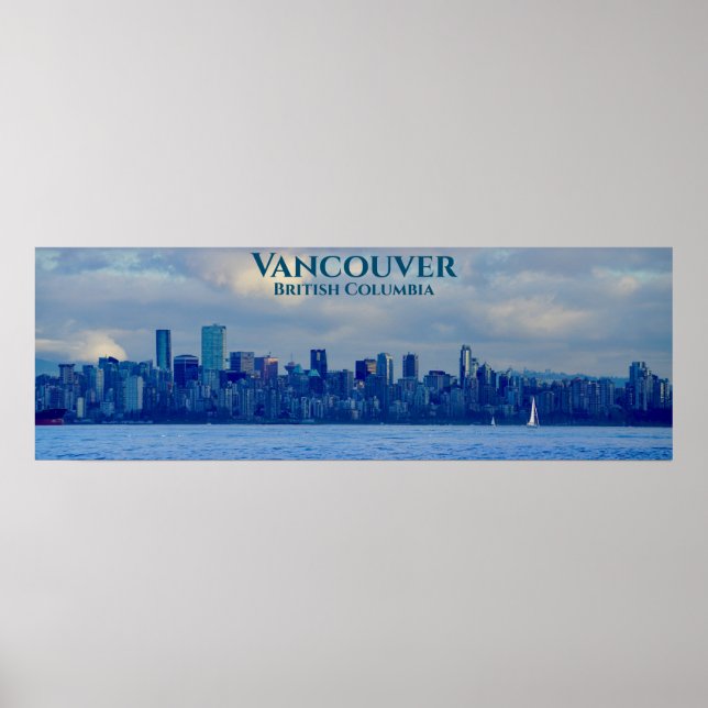 Affiche Panorama Skyline Vancouver Colombie-Britannique Ph (Devant)