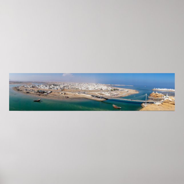 Affiche Panoramic of Sur harbor - Oman (Devant)