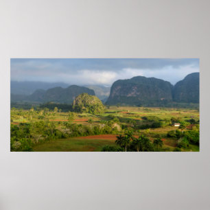 Affiche Panoramic valley landscape, Cuba