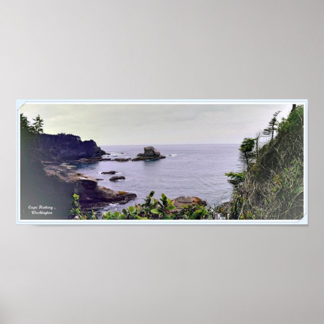 Affiche panoramique Cape Flattery (Devant)