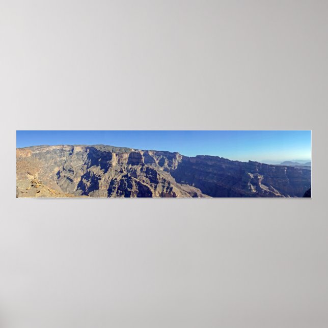 Affiche Panoramique de Jebel Shams - Sultanat d'Oman (Devant)
