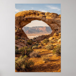 Affiche panoramique de l'arche du désert de grès a