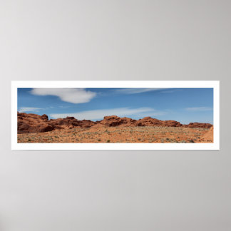 Affiche Panoramique du désert du Nevada