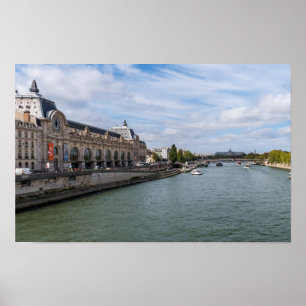 Affiche Panoramique du Musée d'Orsay depuis le Pont Royal