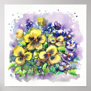 Affiche Pansies de ressort