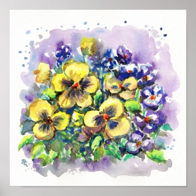 Affiche Pansies de ressort (Devant)