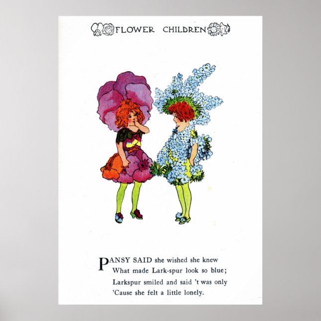 Affiche Pansy et Larkspur (Devant)