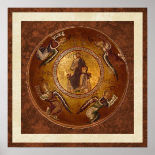 Affiche Pantakrator Icône chrétienne de Jésus-Christ