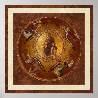 Affiche Pantakrator Icône chrétienne de Jésus-Christ
