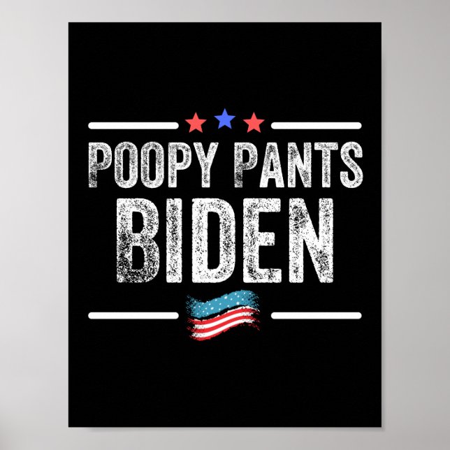 Affiche Pantalon de la pauvreté Biden (Devant)