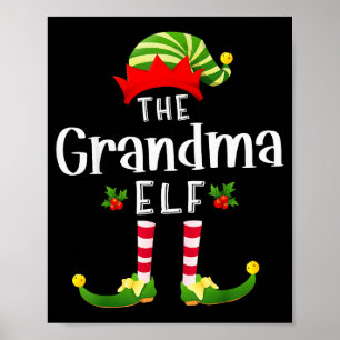 Affiche Pantalon de Noël assorti de lutin de Noël de grand