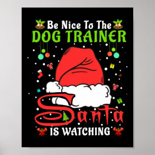 Affiche Pantalon de Noël de Santa Soyez gentil avec le dre