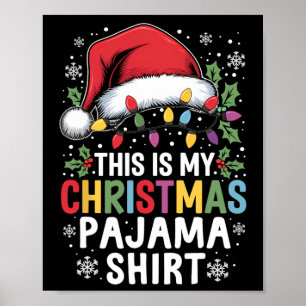 Affiche Pantalon de Noël drôle pour famille C'est mon Noël