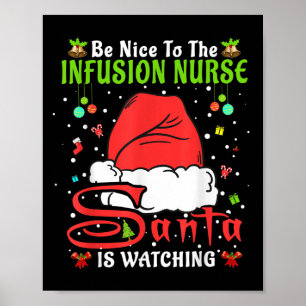 Affiche Pantalon de Noël Santa Xmas Sois gentil avec l'inf