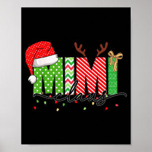 Affiche Pantalon de pyjama à lumières de Noël Mimi Claus p