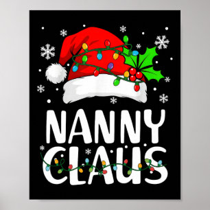 Affiche Pantalon de pyjama Nanny Claus Christmas Lights Fa
