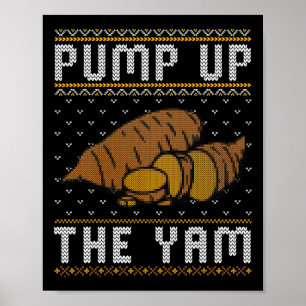 Affiche Pantalon de Thanksgiving Laid Drôle Pump Up The Ya