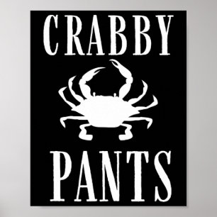 Affiche Pantalon Marin Crabe Drôle