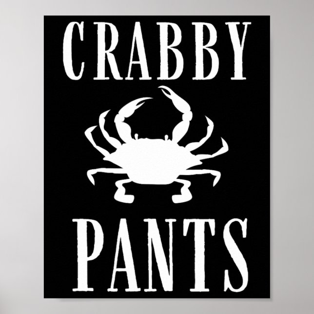 Affiche Pantalon Marin Crabe Drôle  (Devant)