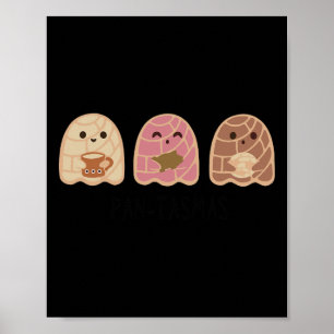 Affiche Pantasmas Ghost Halloween Pan Dulce Mexicain Pan -