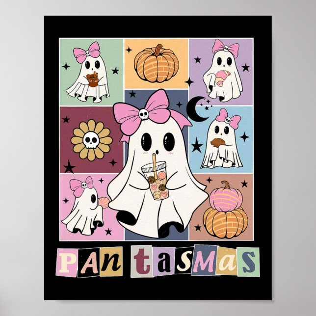 Affiche Pantasmas mexicain Halloween Ghost Éffrayant Conch (Devant)