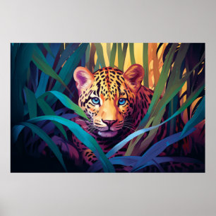 Affiche Panther Animal Jungle Nature sauvage