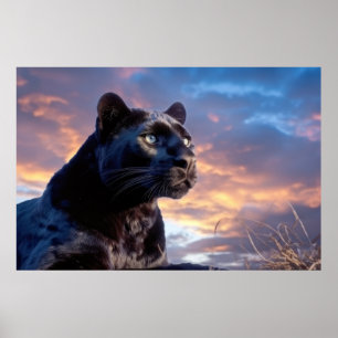 Affiche Panther Animal Nature Majestic Wild