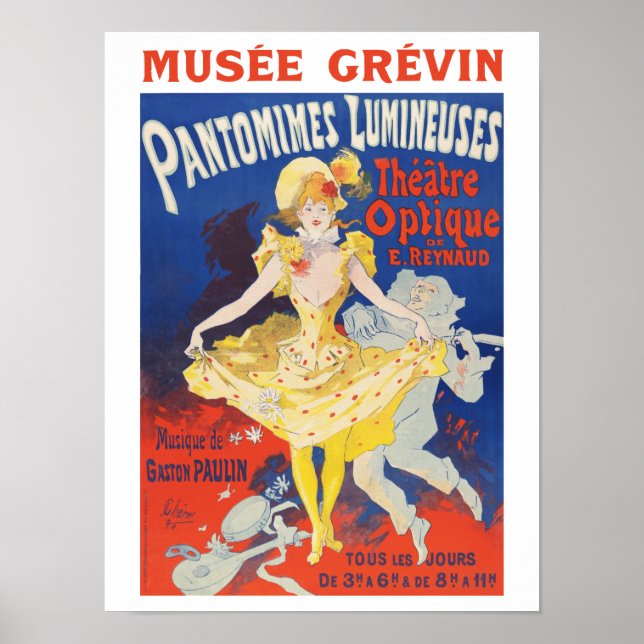 Affiche Pantomimes Lumineuses (Devant)